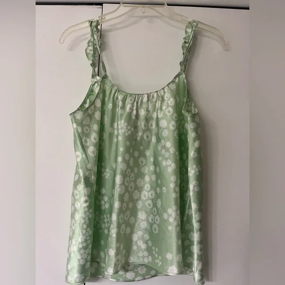 Oscar de la Renta Pink Label Mint Floral Top - Picture 5 of 5